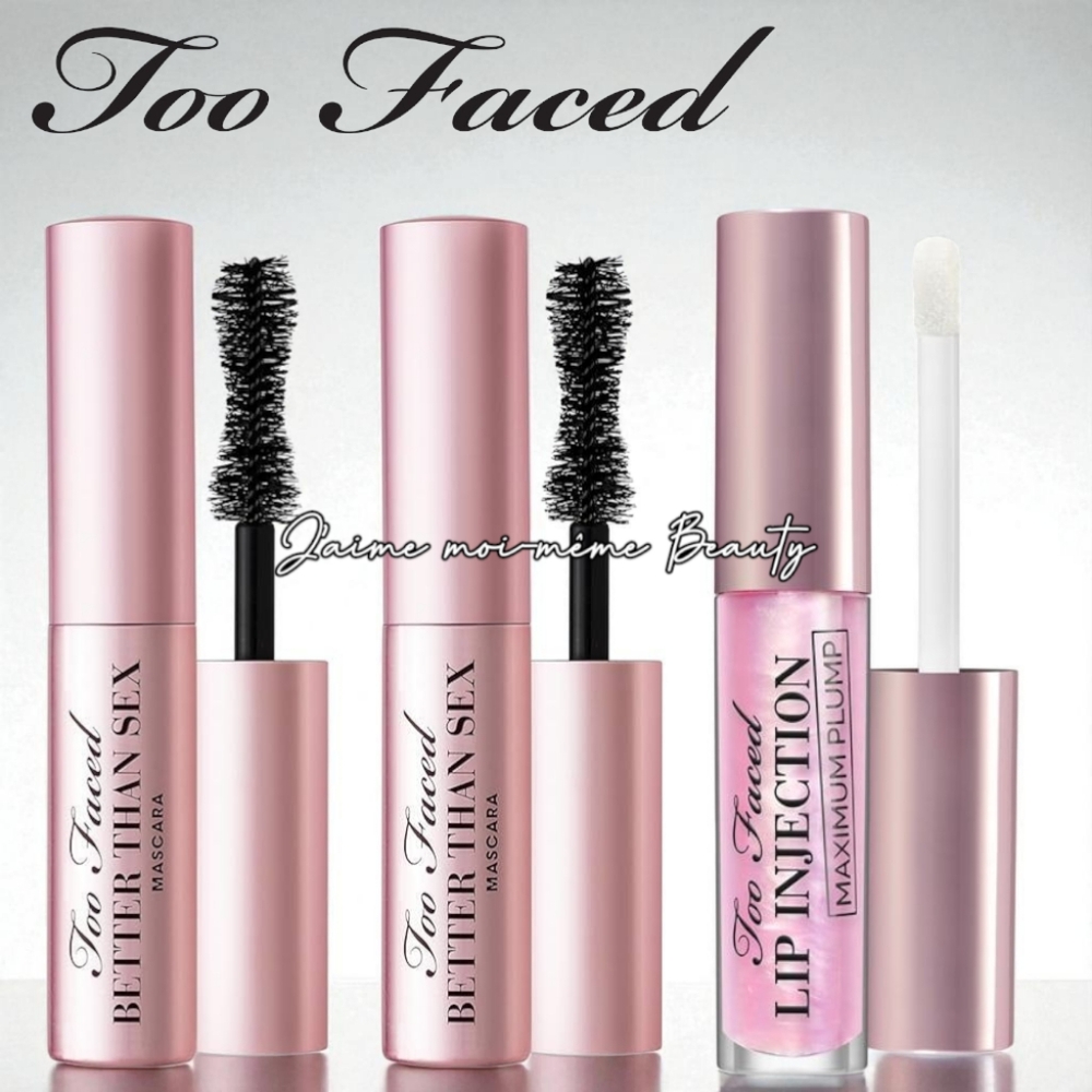 Too Faced Better Than Sex Mascara & Lip Injection Maximum Plump Gloss Travel Set